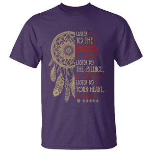 Native American T Shirt Dreamcatcher Feather Indigenous American Indian Culture TS02 Purple Printyourwear