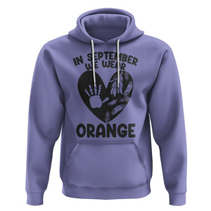 Orange Shirt Day Hoodie In September We Wear Orange Anti Bullying Indigenous Education TS02 Violet Printyourwear