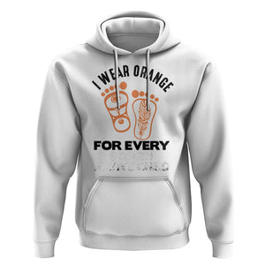 Orange Shirt Day Hoodie I Wear Orange For Every Stolen Native Child Indigenous Children Footprints TS02 White Printyourwear
