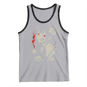 Horror Anime Manga Tank Top Japanese Creepy Kawaii Goth Otaku TS02 Athletic Heather Black Print Your Wear