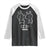 Funny Japanese Baka Raglan Shirt Foolish Humorous Dumb Sarcasm Anime Manga Otaku TS02 Black White Print Your Wear