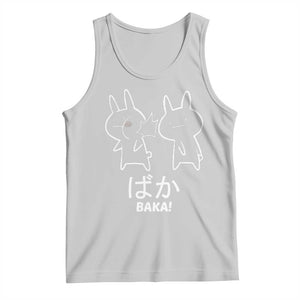 Funny Japanese Baka Tank Top Foolish Humorous Dumb Sarcasm Anime Manga Otaku TS02 Ash Print Your Wear