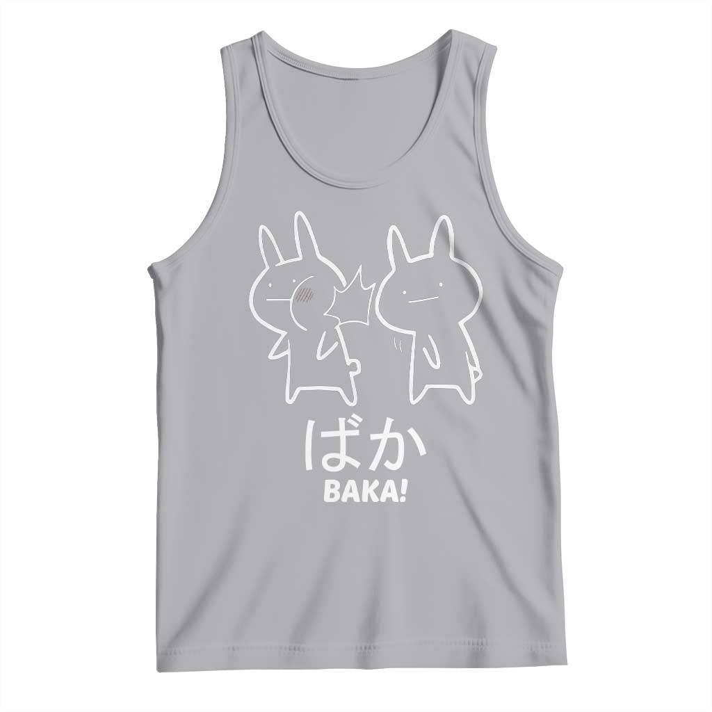 Funny Japanese Baka Tank Top Foolish Humorous Dumb Sarcasm Anime Manga Otaku TS02 Athletic Heather Print Your Wear