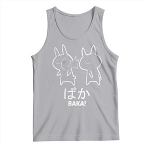 Funny Japanese Baka Tank Top Foolish Humorous Dumb Sarcasm Anime Manga Otaku TS02 Athletic Heather Print Your Wear