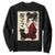 Japanese Gothic Kawaii Anime Samurai Cat Sweatshirt Japan Female Bushido Graphic With Kanji Retro Vintage TS02 Black Print Your Wear
