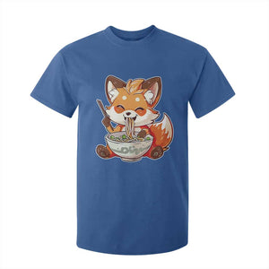 Kawaii Fox Ramen Japanese T Shirt For Kid Japanese Anime Otaku Manga Cute Graphic TS02 Royal Blue Print Your Wear