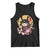 Japanese Samurai Cat Tank Top Ancient Ninja Kitten Warrior Tattoo Kawaii Otaku Retro TS02 Black Print Your Wear