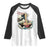 Japanese Kanagawa Wave Ramen Bowl Graphic Raglan Shirt Retro Anime Noodles Art TS02 White Black Print Your Wear