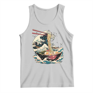 Japanese Kanagawa Wave Ramen Bowl Graphic Tank Top Retro Anime Noodles Art TS02 Ash Print Your Wear