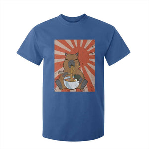 Kawaii Capybara Ramen T Shirt For Kid Cute Capy Meme Japanese Noodles Lover TS02 Royal Blue Print Your Wear