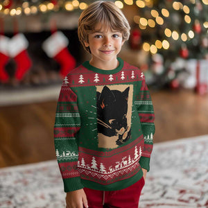 Kawaii Cat Eating Sushi Ugly Christmas Sweater Japanese Anime Manga Otaku Retro Vintage Graphic TS02 Christmas Print Your Wear