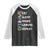Eat Sleep Anime Gaming Repeat Raglan Shirt Kawaii Otaku Gamer Manga Lover TS02 Black White Print Your Wear