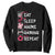 Eat Sleep Anime Gaming Repeat Sweatshirt Otaku Gamer Manga Lover Japanese Pop Culture TS02 Black Print Your Wear