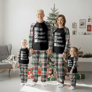 Eat Sleep Anime Repeat Plaid Pajama Set Japan Otaku Manga Lover TS02 Christmas Plaid Print Your Wear
