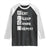 Eat Sleep Anime Repeat Raglan Shirt Japan Otaku Manga Lover TS02 Black White Print Your Wear