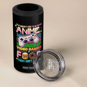 Anime Video Games Food 4 in 1 Can Cooler Tumbler Japan Kawaii Gamer Otaku Aesthetic TS02 Print Your Wear