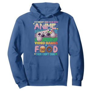 Anime Video Games Food Hoodie Japan Kawaii Gamer Otaku Aesthetic TS02 Royal Blue Print Your Wear