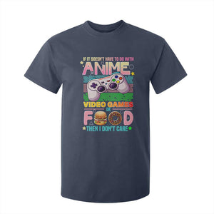 Anime Video Games Food T Shirt For Kid Japan Kawaii Gamer Otaku Aesthetic TS02 Navy Print Your Wear