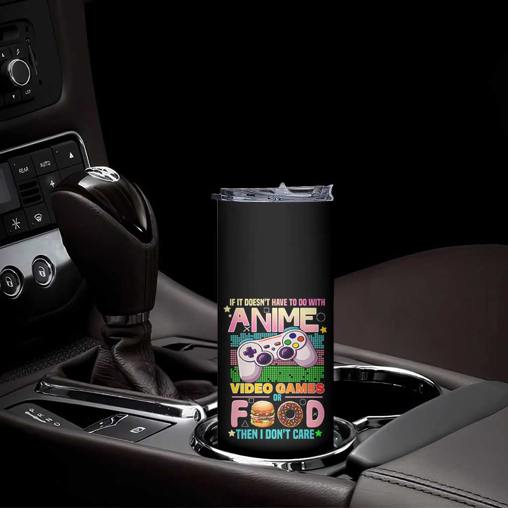 Anime Video Games Food Skinny Tumbler Japan Kawaii Gamer Otaku Aesthetic TS02 Print Your Wear