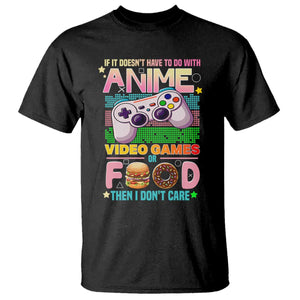 Anime Video Games Food T Shirt Japan Kawaii Gamer Otaku Aesthetic TS02 Black Print Your Wear