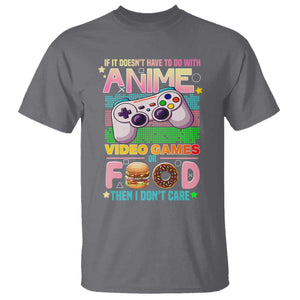 Anime Video Games Food T Shirt Japan Kawaii Gamer Otaku Aesthetic TS02 Charcoal Print Your Wear