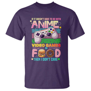 Anime Video Games Food T Shirt Japan Kawaii Gamer Otaku Aesthetic TS02 Purple Print Your Wear