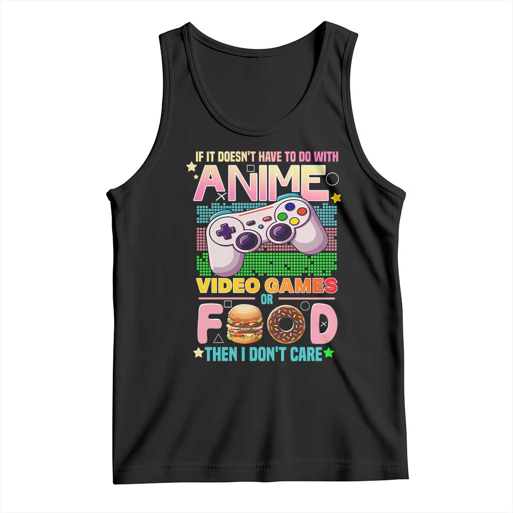 Anime Video Games Food Tank Top Japan Kawaii Gamer Otaku Aesthetic TS02 Black Print Your Wear