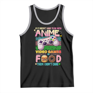 Anime Video Games Food Tank Top Japan Kawaii Gamer Otaku Aesthetic TS02 Black Athletic Heather Print Your Wear