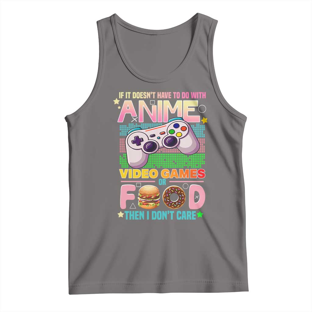 Anime Video Games Food Tank Top Japan Kawaii Gamer Otaku Aesthetic TS02 Deep Heather Print Your Wear