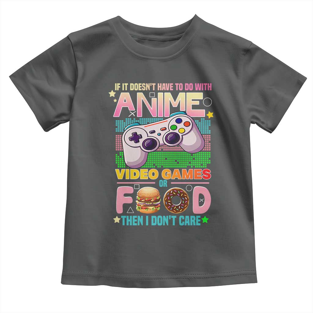 Anime Video Games Food Toddler T Shirt Japan Kawaii Gamer Otaku Aesthetic TS02 Dark Heather Print Your Wear