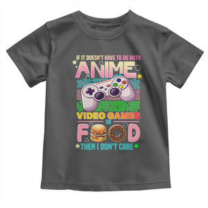 Anime Video Games Food Toddler T Shirt Japan Kawaii Gamer Otaku Aesthetic TS02 Dark Heather Print Your Wear
