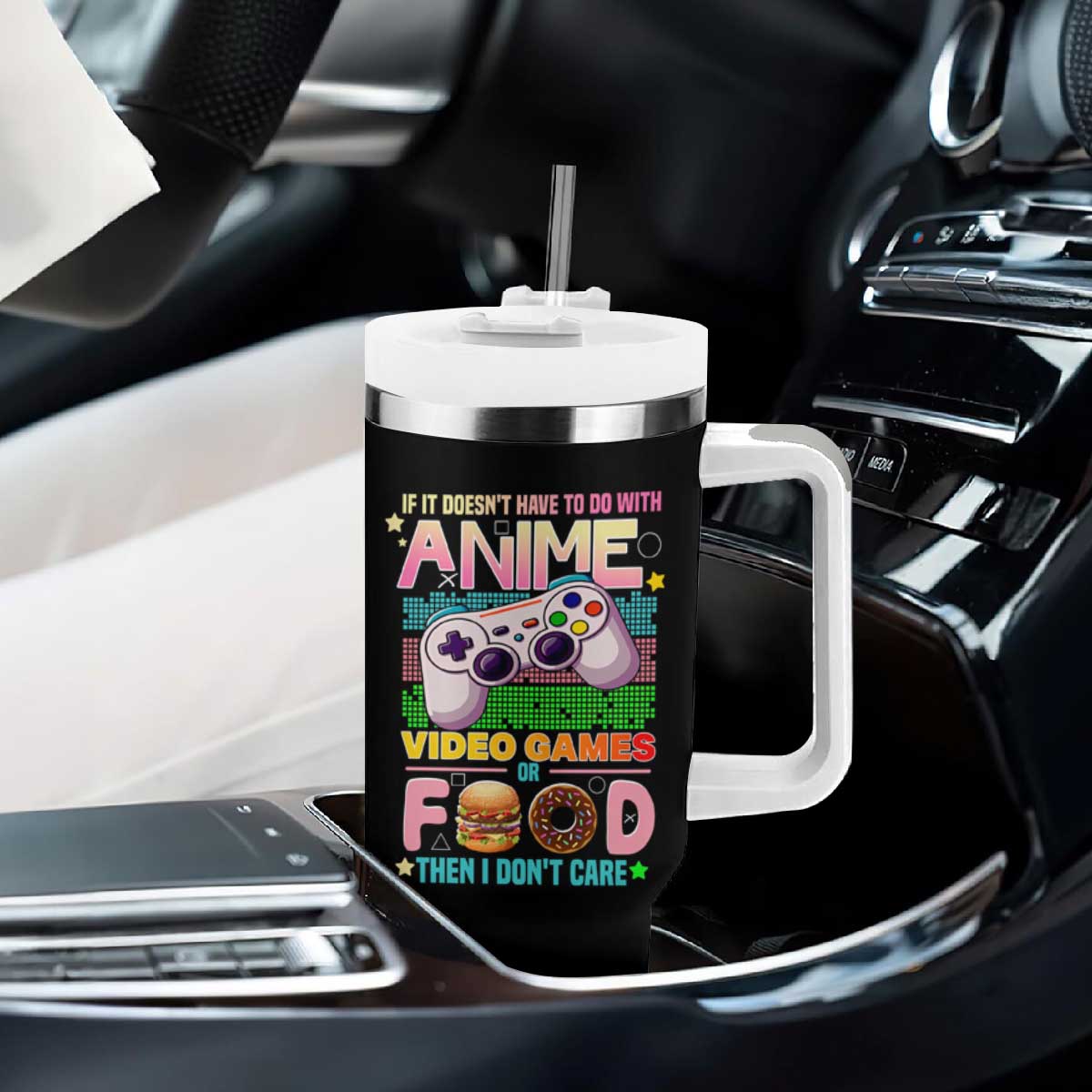 Anime Video Games Food Tumbler With Handle Japan Kawaii Gamer Otaku Aesthetic TS02 Print Your Wear
