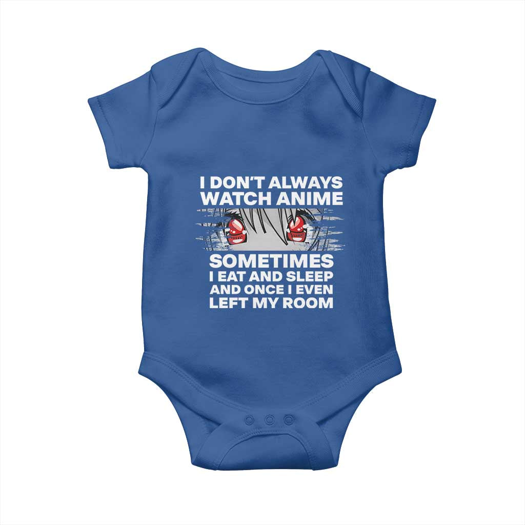 Funny Anime Lover Baby Onesie Japanese Kawaii Manga Otaku TS02 Royal Blue Print Your Wear
