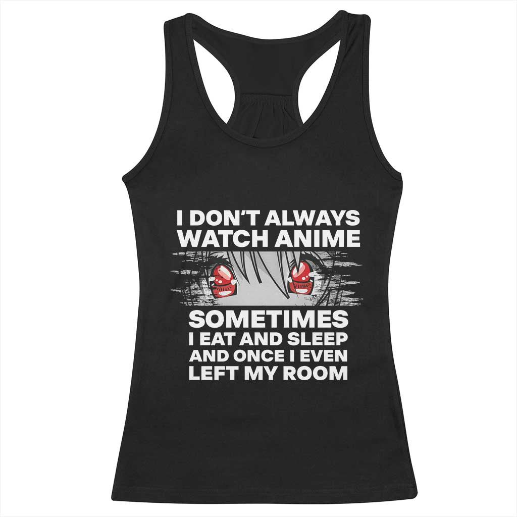 Funny Anime Lover Racerback Tank Top Japanese Kawaii Manga Otaku TS02 Black Print Your Wear