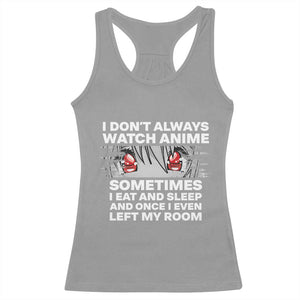 Funny Anime Lover Racerback Tank Top Japanese Kawaii Manga Otaku TS02 Sport Gray Print Your Wear