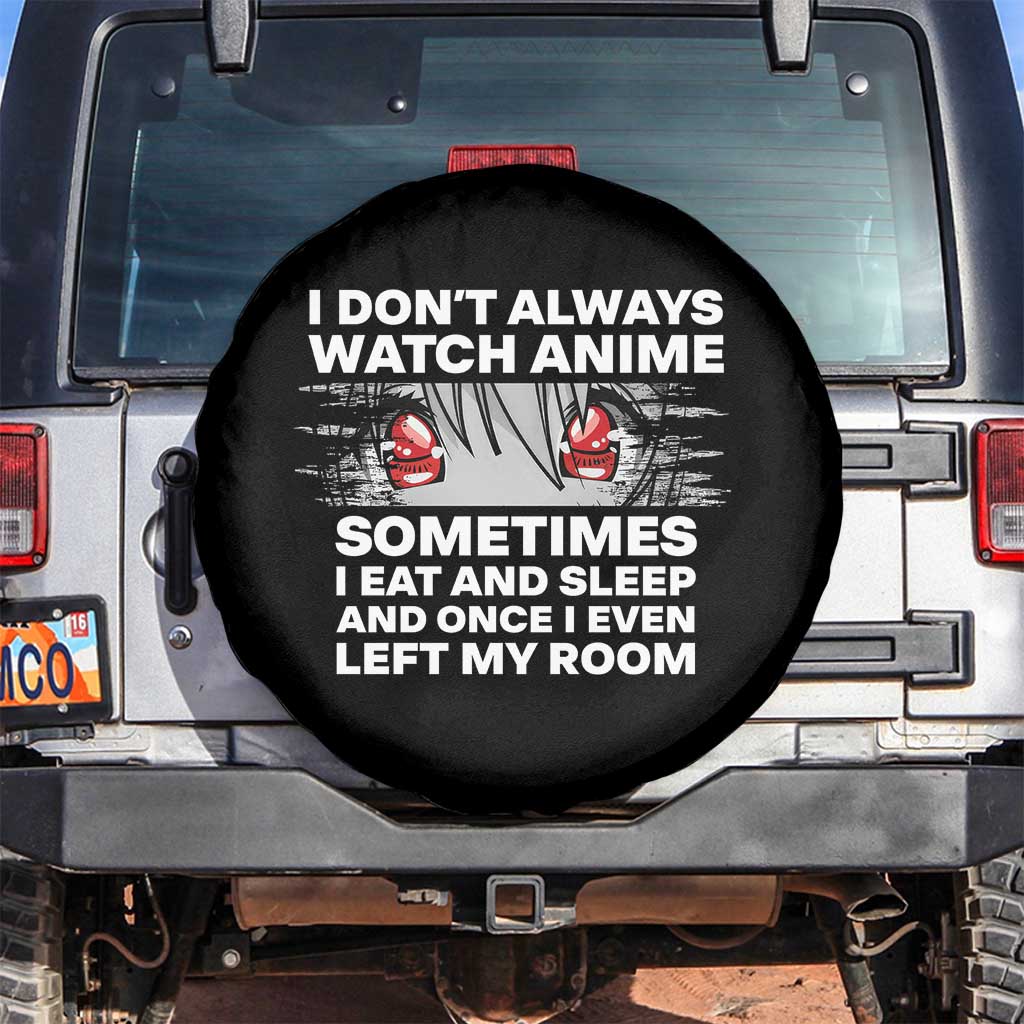 Funny Anime Lover Spare Tire Cover Japanese Kawaii Manga Otaku TS02 No hole Black Print Your Wear