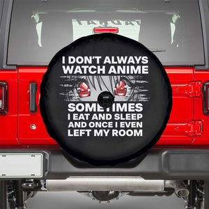 Funny Anime Lover Spare Tire Cover Japanese Kawaii Manga Otaku TS02 Black Print Your Wear