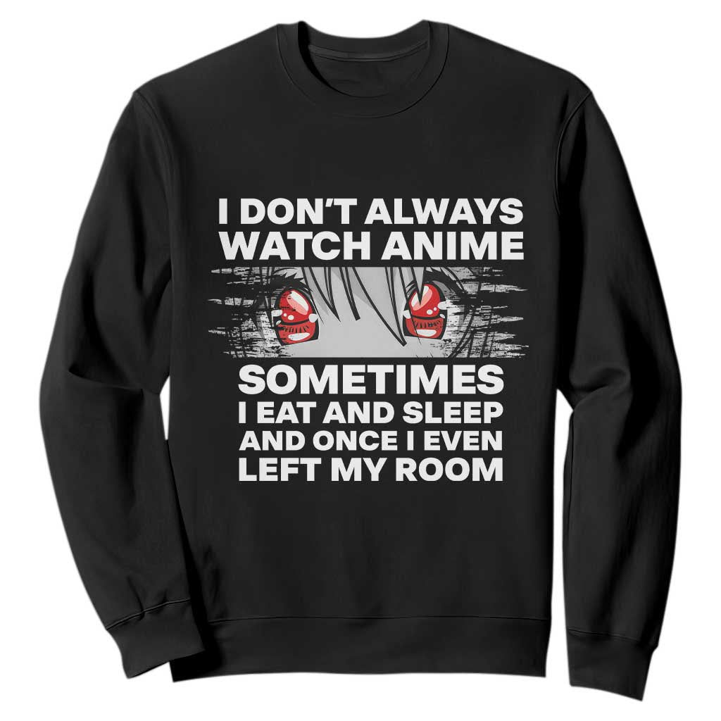 Funny Anime Lover Sweatshirt Japanese Kawaii Manga Otaku TS02 Black Print Your Wear