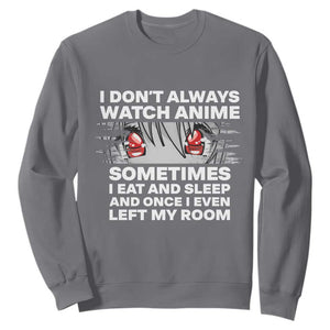 Funny Anime Lover Sweatshirt Japanese Kawaii Manga Otaku TS02 Charcoal Print Your Wear