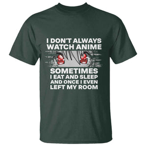 Funny Anime Lover T Shirt Japanese Kawaii Manga Otaku TS02 Dark Forest Green Print Your Wear