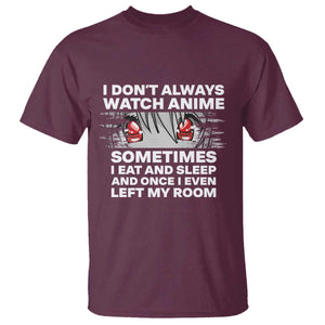 Funny Anime Lover T Shirt Japanese Kawaii Manga Otaku TS02 Maroon Print Your Wear