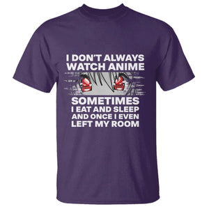 Funny Anime Lover T Shirt Japanese Kawaii Manga Otaku TS02 Purple Print Your Wear