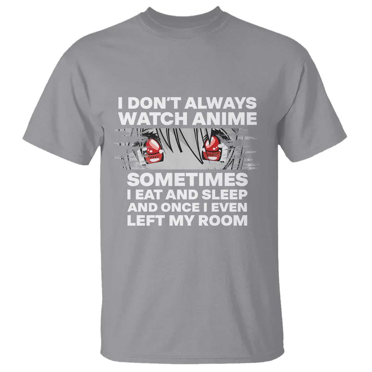 Funny Anime Lover T Shirt Japanese Kawaii Manga Otaku TS02 Sport Gray Print Your Wear