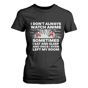 Funny Anime Lover T Shirt For Women Japanese Kawaii Manga Otaku TS02 Black Print Your Wear