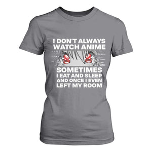 Funny Anime Lover T Shirt For Women Japanese Kawaii Manga Otaku TS02 Charcoal Print Your Wear