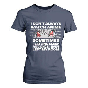 Funny Anime Lover T Shirt For Women Japanese Kawaii Manga Otaku TS02 Navy Print Your Wear