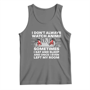 Funny Anime Lover Tank Top Japanese Kawaii Manga Otaku TS02 Black Heather Print Your Wear