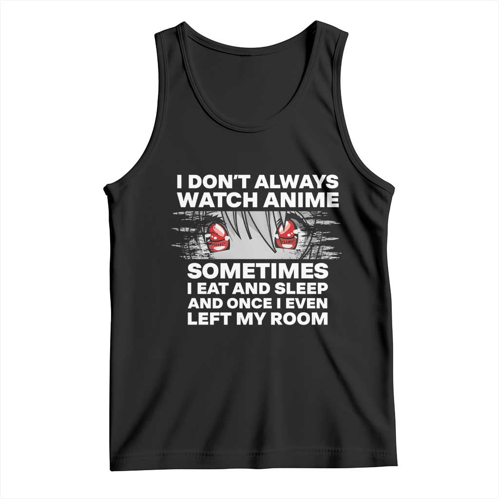 Funny Anime Lover Tank Top Japanese Kawaii Manga Otaku TS02 Black Print Your Wear