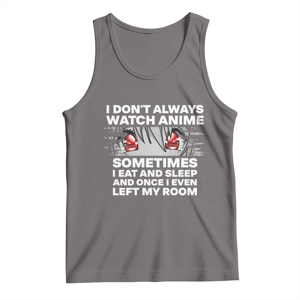 Funny Anime Lover Tank Top Japanese Kawaii Manga Otaku TS02 Deep Heather Print Your Wear
