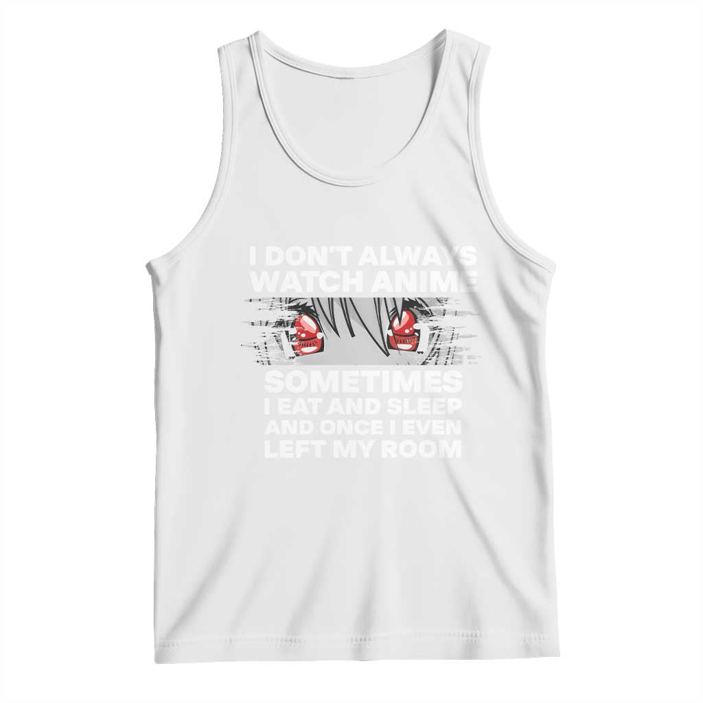 Funny Anime Lover Tank Top Japanese Kawaii Manga Otaku TS02 White Print Your Wear